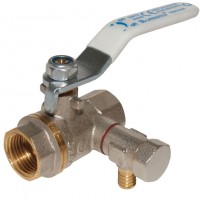 Кран шаровой латунь Faro 1217 Ду 15 ВР/ВР рычаг со спускником STC 1217 - 4606034047583