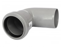 Отвод PP-H серый Дн 110х45° б/нап в комплекте Ostendorf 115120 - 4052836151209